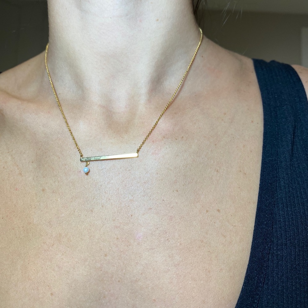 Anthropologie Classy Elegant Bar Necklace